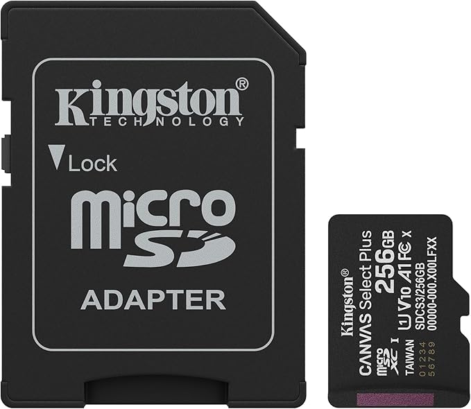 Kingston Canvas Select Plus microSD Memory Card 256GB