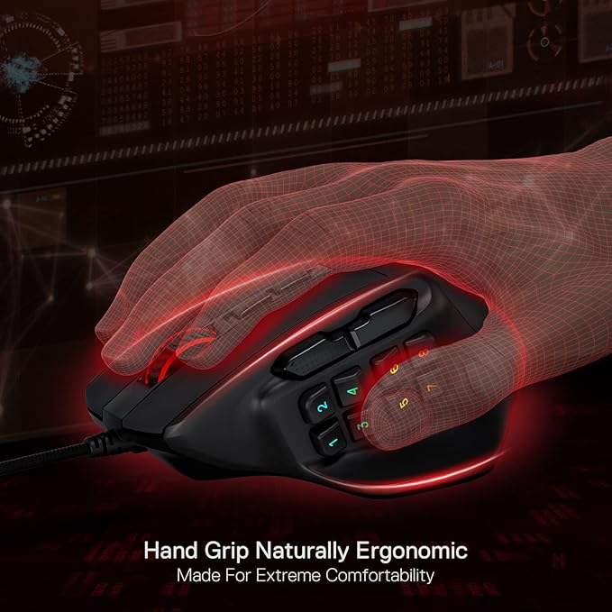 Redragon M811 Aatrox MMO Wired RGB Gaming Mouse