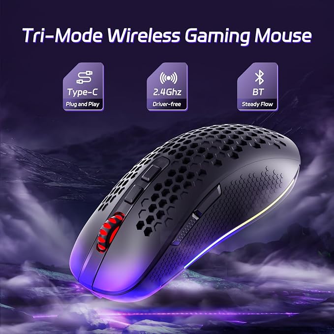 Redragon M694 HANA 3 Modes Wireless Gaming Mouse