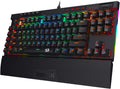 Redragon K587 MAGIC-WAND RGB TKL Wired Gaming Keyboard – 87 Keys, Optical Blue Switch, 9 Macro Keys, Type-C, Detachable Wrist Rest – Black