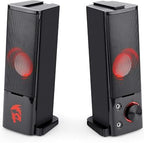 Redragon GS550 Orpheus Stereo Gaming Speakers – 2-in-1 Tower & Soundbar Red LED USB + 3.5mm