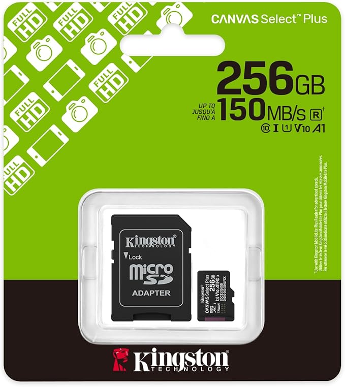 Kingston Canvas Select Plus microSD Memory Card 256GB