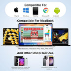 Redragon UCA-4 4-in-1 USB-C Hub – 4K@60Hz HDMI, 2x USB-A 5Gbps, 100W PD Pass-Through – MacBook, iPad, Windows, Android – Space Gray