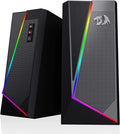 Redragon GS520 Anvil RGB Desktop Speakers – 2.0 Channel PC Stereo, 6 RGB Modes, Touch Control, Easy-Access Volume, USB Powered + 3.5mm – Black