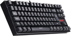 Redragon K552L-KR KUMARA ELITE Wired Mechanical Gaming Keyboard – 87 Keys TKL, Red Switch, No Backlight – Black