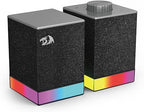 Redragon GS517 RGB Desktop Speakers – 2.0 Stereo Powerful Bass BT & USB 8 RGB Effects Touch Control