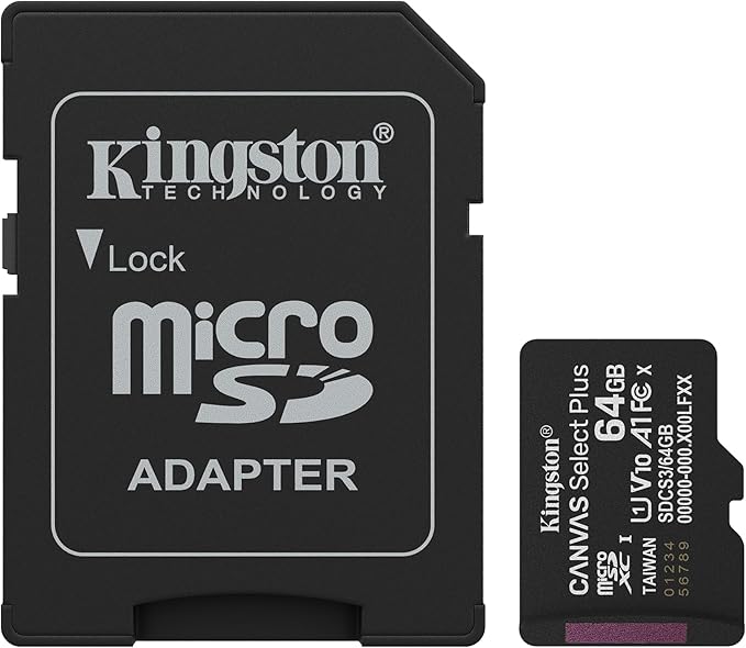 Kingston Canvas Select Plus microSD Memory Card 64GB - SDCS3/64GB