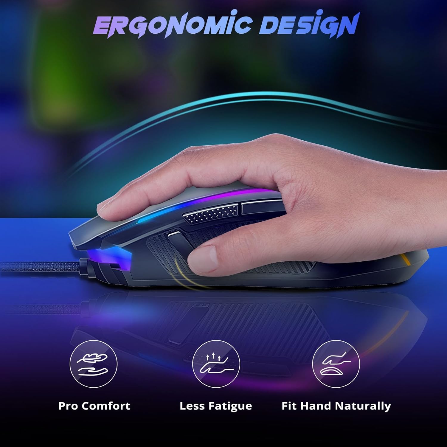 Redragon M910 Ranger RGB Wired Gaming Mouse 12400 DPI