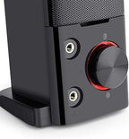 Redragon GS550 Orpheus Stereo Gaming Speakers – 2-in-1 Tower & Soundbar Red LED USB + 3.5mm