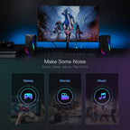 Redragon GS510 Waltz RGB Desktop Speakers – 2.0 Channel 4 LED Modes Touch Control Enhanced Bass