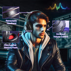 Redragon H231 SCREAM RGB Wired Gaming Headset – 40mm Drivers, Surround Sound, Retractable Headband, Memory Foam, 360° Noise-Canceling Mic, 250g Ultra-Light – Black/Red