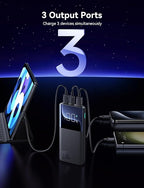 جوي روم باور بانك JR-QP191 22.5W 10000mAh مع شاشة رقمية - اسود