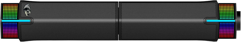 Redragon GS511 Wireless RGB Desktop Speakers – 2.0 Soundbar BT 5.3 Dual-Play Rich Bass All-in-One Control