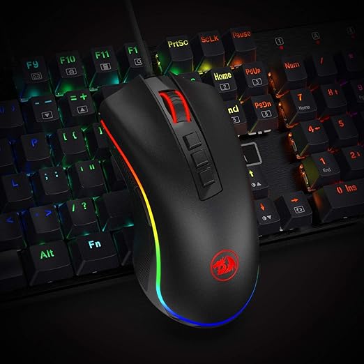 Redragon COBRA M711 Wired Gaming Mouse – White/Red