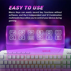 Redragon S101W RGB Gaming Keyboard & Mouse Combo Wired – 104 Keys Membrane, 5 Macro Keys, 6 RGB Modes + 7200 DPI Programmable Mouse, 10 RGB Modes – White