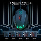 Redragon IMPACT MMO Wired Gaming Mouse 12400 DPI
