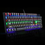 Redragon K565R RUDRA RGB Wired Mechanical Gaming Keyboard – 104 Keys Full Size, Rainbow LED – Black