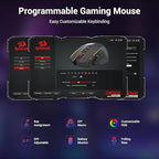 Redragon M801 Wireless RGB MMO Gaming Mouse – Black