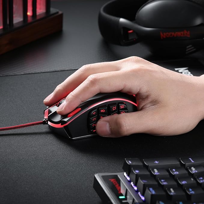 Redragon M990 Legend Chroma X 24000 DPI MMO Wired RGB Gaming Mouse