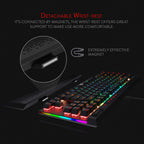 Redragon K587 MAGIC-WAND RGB TKL Wired Gaming Keyboard – 87 Keys, Optical Blue Switch, 9 Macro Keys, Type-C, Detachable Wrist Rest – Black