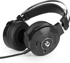 Redragon H991 TRITON Wired Gaming Headset – Virtual 7.1 Surround Sound, ANC Microphone, Super Soft Ear Pads, In-Line Control – Black/Silver