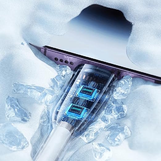 كيبل شحن سريع من جوي رووم S-A26 فلاش-تشارج سلسلة USB-A إلى لايتنينج 3 أمبير بطول 1 متر لون أسود