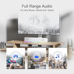 Redragon GS560W Adiemus RGB Desktop Soundbar – Dual 4W Drivers Touch RGB Control USB + 3.5mm (White)