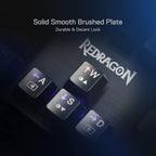 Redragon K608 VALHEIM Rainbow RGB Wired Mechanical Gaming Keyboard – 104 Keys Full Size NKRO, Floated Design, 9 Backlit Modes, 8 Gaming Modes – Black