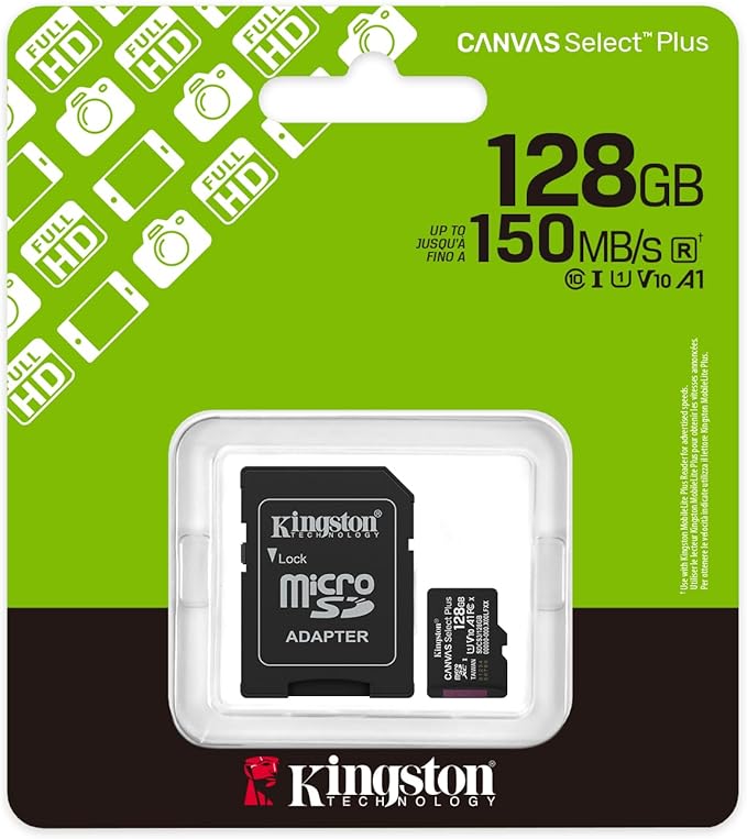 Kingston Canvas Select Plus microSD Memory Card 128GB