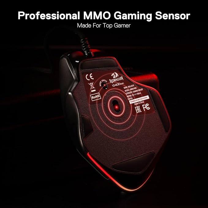 Redragon M806 Bullseye Wired RGB Gaming Mouse