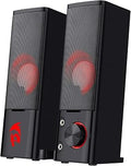 Redragon GS550 Orpheus Stereo Gaming Speakers – 2-in-1 Tower & Soundbar Red LED USB + 3.5mm