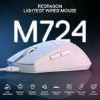 Redragon M724 Wired Gaming Mouse – White