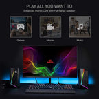 Redragon GS520 Anvil RGB Desktop Speakers – 2.0 Channel PC Stereo, 6 RGB Modes, Touch Control, Easy-Access Volume, USB Powered + 3.5mm – Black