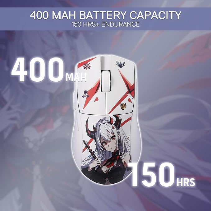 Redragon M916AK-PRO 3-Mode Wireless Gaming Mouse 26000 DPI – Anime Edition