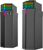 Redragon GS511 Wireless RGB Desktop Speakers – 2.0 Soundbar BT 5.3 Dual-Play Rich Bass All-in-One Control