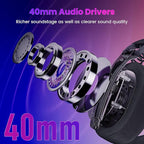 Redragon H888 3-in-1 Wireless Gaming Headset – 168g Ultra-Light, 40mm Drivers, Virtual 7.1 Surround, Mesh Fabric, Detachable Mic – Black / White