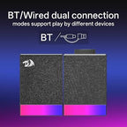 Redragon GS517 RGB Desktop Speakers – 2.0 Stereo Powerful Bass BT & USB 8 RGB Effects Touch Control