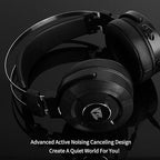 Redragon H991 TRITON Wired Gaming Headset – Virtual 7.1 Surround Sound, ANC Microphone, Super Soft Ear Pads, In-Line Control – Black/Silver