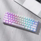 Redragon K530 Pro Draconic 60% RGB 3-Mode Wireless Mechanical Gaming Keyboard – 61 Keys, Hot-Swappable, Blue Switch – White