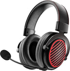Redragon H540 PRO 4-in-1 Wireless Gaming Headset – Virtual 7.1 Surround, 53mm Drivers, Memory Foam, 360° Detachable Mic, Aluminum Bracket – Black