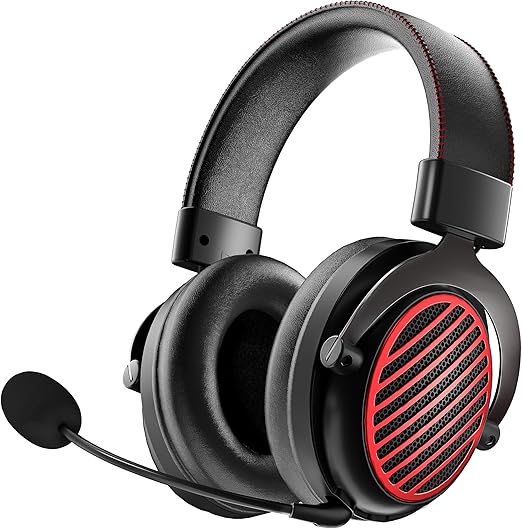 Redragon H540 PRO 4-in-1 Wireless Gaming Headset – Virtual 7.1 Surround, 53mm Drivers, Memory Foam, 360° Detachable Mic, Aluminum Bracket – Black