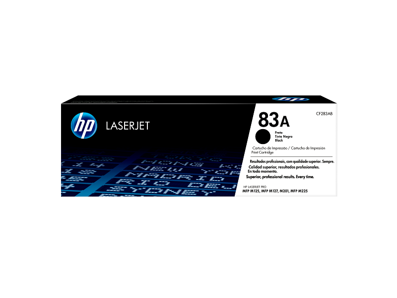 HP 83A Original Black Toner Cartridge – CF283AB – ~1,500 Pages – LaserJet Pro MFP M125 / M127 / M201 / MFP M225