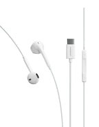 Onemust HP01 USB-C Wired Earphones with Mic - HIFI Stereo - White