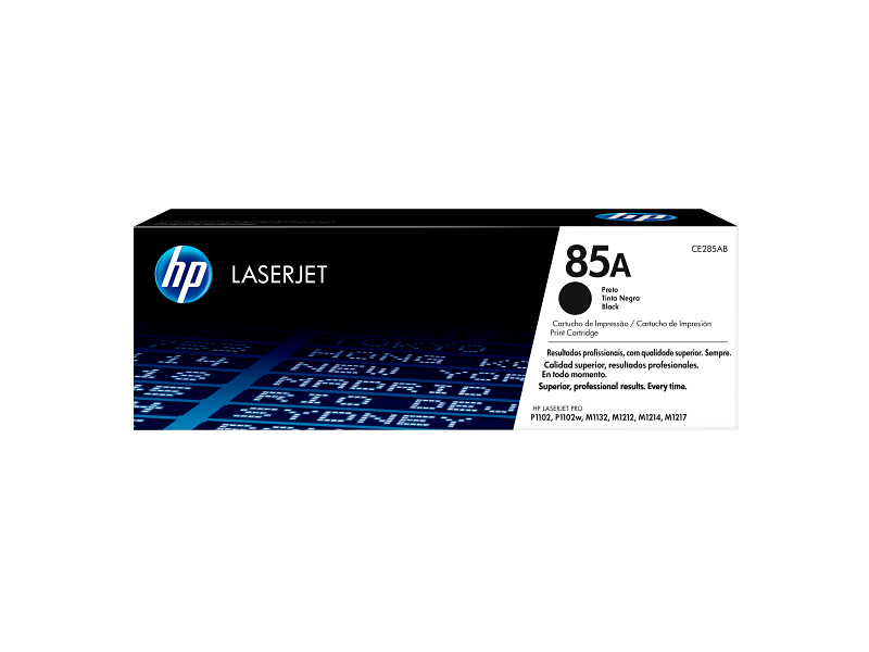 HP 85A Original Black Toner Cartridge – CE285A – ~1,600 Pages – LaserJet Pro P1102 / M1132 / M1212 / M1214 / M1217