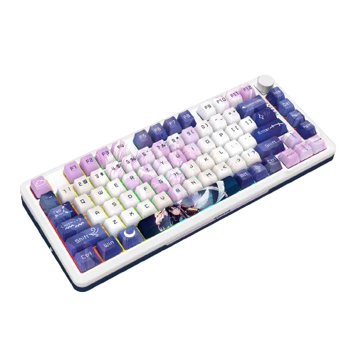 Redragon K681 ACG RGB Wireless Tri-Mode Gasket Hot-Swap Mechanical Gaming Keyboard – 75% Layout, Knob, Anime ACG Design, 2.4G + Bluetooth + Wired
