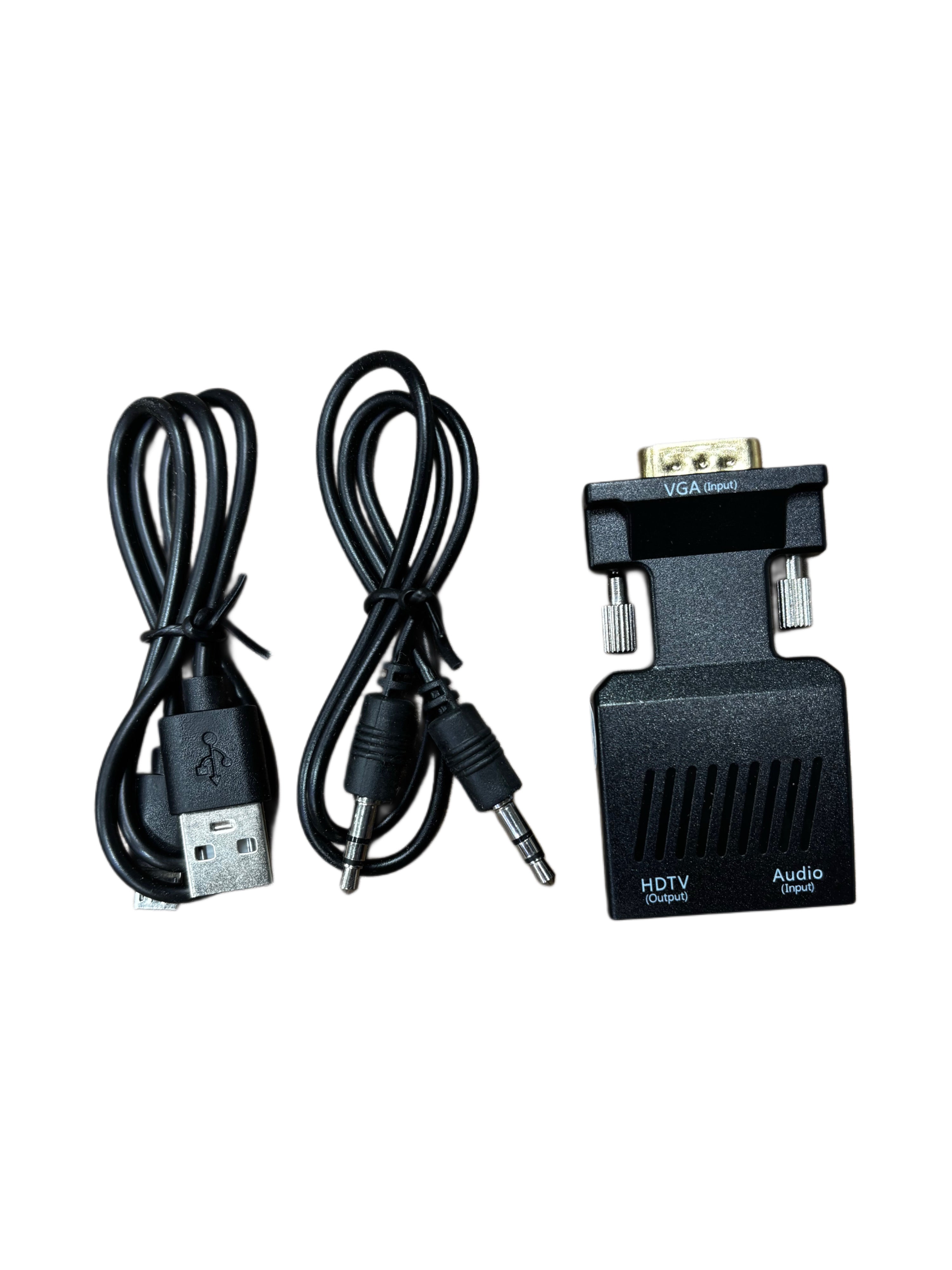 محول من VGA إلى HDTV دقة Full HD 1080p مع مخرج صوت - موديل AY22 