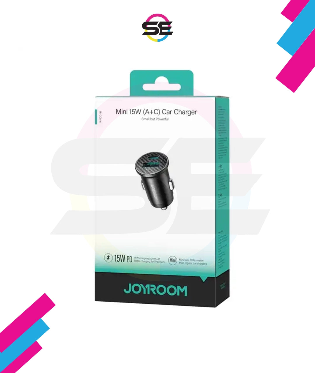 Joyroom JR-CCN16 15W Mini Car Charger QC & PD – Black