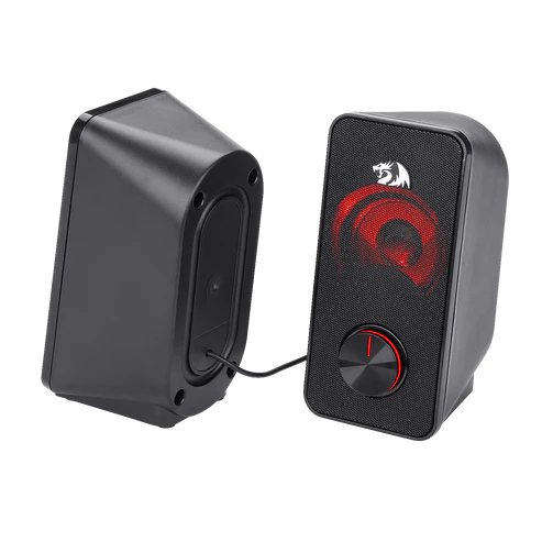 Redragon GS500 Stentor Stereo Gaming Speakers – Red LED Backlight Volume Control