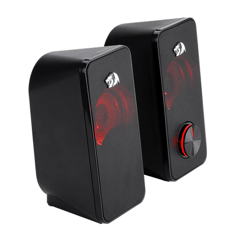 Redragon GS500 Stentor Stereo Gaming Speakers – Red LED Backlight Volume Control