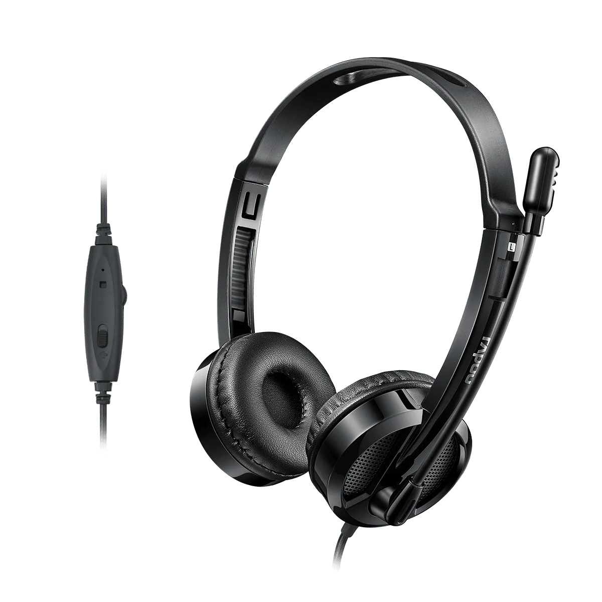 Rapoo H100 Wired Stereo Headset with Noise-Canceling Mic